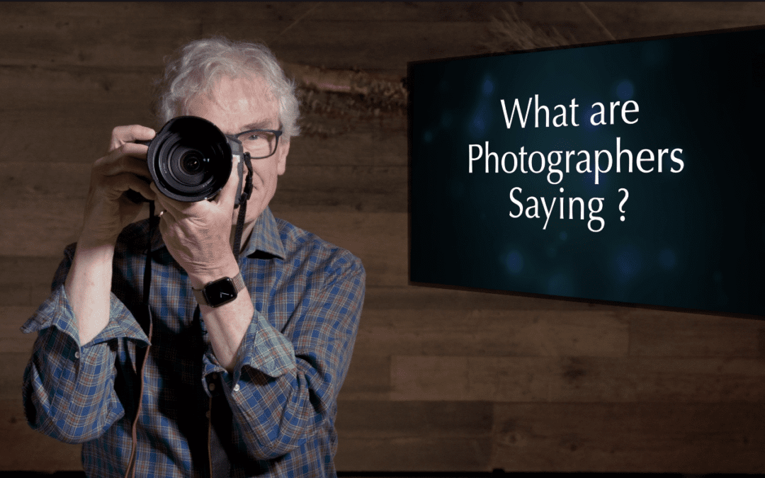What language do photographers speak? One: Hardware